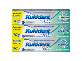 Imagen del producto Kukident pack complete crema adhesiva neutro 3x70g