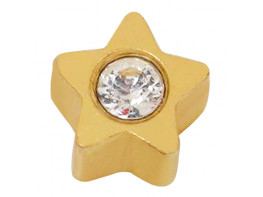 Imagen del producto Prim pendiente inverness 24C estrella dorada natural
