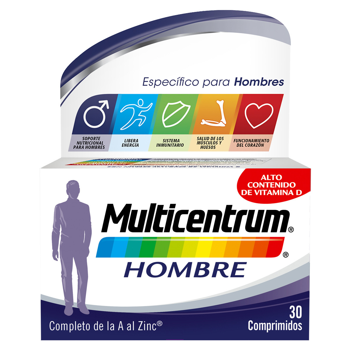 Imagen de Multicentrum hombre 30 comprimidos